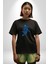 Basketbol Mars Uzay Smaçı Pamuklu Bisiklet Yaka Kadın Erkek Oversize Boyfriend Dijital Baskılı Siyah T-Shirt 4