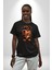 Sevimli Çoban Köpeği Pamuklu Bisiklet Yaka Kadın Erkek Oversize Boyfriend Dijital Baskılı Siyah T-Shirt 3