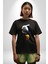 Yapay Zeka Kartal Kuş Tasarımı Pamuklu Bisiklet Yaka Kadın Erkek Oversize Boyfriend Dijital Baskılı Siyah T-Shirt 2