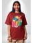 Diş Doktoru Diş Anatomisi Özel Tasarım Pamuklu Bisiklet Yaka Kadın Erkek Oversize Boyfriend Dijital Baskılı Kırmızı T-Shirt 5