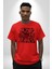 Anime Demon Slayer Hashira Pamuklu Bisiklet Yaka Kadın Erkek Oversize Boyfriend Dijital Baskılı Kırmızı T-Shirt 2