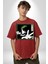 My Hero Academia Dabi Anime Pamuklu Bisiklet Yaka Kadın Erkek Oversize Boyfriend Dijital Baskılı Kırmızı T-Shirt 2