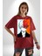 My Hero Academia Boku Anime Pamuklu Bisiklet Yaka Kadın Erkek Oversize Boyfriend Dijital Baskılı Kırmızı T-Shirt 1