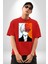 My Hero Academia Boku Anime Pamuklu Bisiklet Yaka Kadın Erkek Oversize Boyfriend Dijital Baskılı Kırmızı T-Shirt 2
