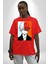 My Hero Academia Boku Anime Pamuklu Bisiklet Yaka Kadın Erkek Oversize Boyfriend Dijital Baskılı Kırmızı T-Shirt 3