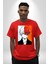 My Hero Academia Boku Anime Pamuklu Bisiklet Yaka Kadın Erkek Oversize Boyfriend Dijital Baskılı Kırmızı T-Shirt 5