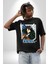 Anime Levi Ackerman Beyaz ve Siyah Kanatlar Pamuklu Bisiklet Yaka Kadın Erkek Oversize Boyfriend Dijital Baskılı Siyah T-Shirt 4