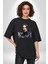 Severus Snape Sulu Boya Pamuklu Bisiklet Yaka Kadın Erkek Oversize Boyfriend Dijital Baskılı Siyah T-Shirt 1