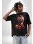 Yenilmezler Avengers Bebek Iron Man Pamuklu Bisiklet Yaka Kadın Erkek Oversize Boyfriend Dijital Baskılı Siyah T-Shirt 4