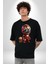 Yenilmezler Avengers Bebek Iron Man Pamuklu Bisiklet Yaka Kadın Erkek Oversize Boyfriend Dijital Baskılı Siyah T-Shirt 5