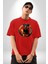Süper Tasma Rottweiler Eğitim Pamuklu Bisiklet Yaka Kadın Erkek Oversize Boyfriend Dijital Baskılı Kırmızı T-Shirt 1