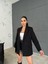 Kadın Double Kumaş Siyah Blazer Ceket 2
