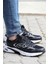Athens Erkek Siyah Beyaz Sneaker Günlük Spor Ayakkabı V9 1