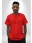 Ay Yıldız Kırmızı Kemal Atatürk Imza Pamuklu Bisiklet Yaka Kadın Erkek Oversize Boyfriend Dijital Baskılı Kırmızı T-Shirt 1