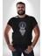 Falcı Meditasyon Yoga Dağın Üstünde Kadın Erkek Unisex Siyah Organik Baskılı T-Shirt Penye Yüksek Kalite 2