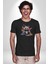 Renkli Yavru Panda Kadın Erkek Unisex Siyah Organik Baskılı T-Shirt Penye Yüksek Kalite 2