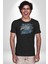At Mandala Kafası Kadın Erkek Unisex Siyah Organik Baskılı T-Shirt Penye Yüksek Kalite 5