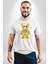 Mutlu Ol Kadın Erkek Unisex Beyaz Organik Baskılı T-Shirt Penye Yüksek Kalite 3