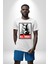 All Might Lahramanlık Akademim Anime Kadın Erkek Unisex Beyaz Organik Baskılı T-Shirt Penye Yüksek Kalite 3