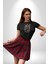 Gitar Kafatası Güller Doğa Uyumu Kadın Erkek Unisex Siyah Organik Baskılı T-Shirt Penye Yüksek Kalite 5