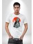 Tokyo Revengers Mikey Red Moon Kadın Erkek Unisex Beyaz Organik Baskılı T-Shirt Penye Yüksek Kalite 3