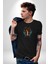 At Kafası Renkli Kadın Erkek Unisex Siyah Organik Baskılı T-Shirt Penye Yüksek Kalite 5