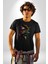 Canlı Afrobeat Füzyon Renkli Siluet Kadın Erkek Unisex Siyah Organik Baskılı T-Shirt Penye Yüksek Kalite 1