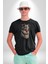 Australian Shepherd Köpek Kadın Erkek Unisex Siyah Organik Baskılı T-Shirt Penye Yüksek Kalite 1