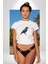Siyah Karga Kadın Erkek Unisex Beyaz Organik Baskılı T-Shirt Penye Yüksek Kalite 4