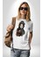 Japon Asyalı Samuray Kadın Kadın Erkek Unisex Beyaz Organik Baskılı T-Shirt Penye Yüksek Kalite 3