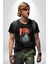 Tokyo Revengers Mikey Red Moon Kadın Erkek Unisex Siyah Organik Baskılı T-Shirt Penye Yüksek Kalite 2
