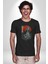 Tokyo Revengers Mikey Red Moon Kadın Erkek Unisex Siyah Organik Baskılı T-Shirt Penye Yüksek Kalite 5