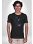 Cadılar Siyah Güller Kadın Erkek Unisex Siyah Organik Baskılı T-Shirt Penye Yüksek Kalite 5