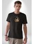 Duvardan Biri Bizi Gözetliyor Kadın Erkek Unisex Siyah Organik Baskılı T-Shirt Penye Yüksek Kalite 3