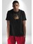 Duvardan Biri Bizi Gözetliyor Kadın Erkek Unisex Siyah Organik Baskılı T-Shirt Penye Yüksek Kalite 4