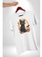 Cadılar Bayramı Kedi Kadın Erkek Unisex Beyaz Organik Baskılı T-Shirt Penye Yüksek Kalite 3