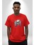 Oyun Kumandası Insanı Ele Geçirişi Pamuklu Bisiklet Yaka Kadın Erkek Oversize Boyfriend Dijital Baskılı Kırmızı T-Shirt 2