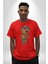 Voofoo Bebeği Doll Doldurulmuş Bebek Pamuklu Bisiklet Yaka Kadın Erkek Oversize Boyfriend Dijital Baskılı Kırmızı T-Shirt 4