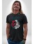 Japon Anime Tengu Maske Kadın Erkek Unisex Siyah Organik Baskılı T-Shirt Penye Yüksek Kalite 2