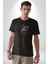 Meksikalı Alebrije Kedi Fütüristik Kedi Kadın Erkek Unisex Siyah Organik Baskılı T-Shirt Penye Yüksek Kalite 1