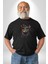 Meksikalı Alebrije Kedi Fütüristik Kedi Kadın Erkek Unisex Siyah Organik Baskılı T-Shirt Penye Yüksek Kalite 3