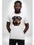 Rottweiler Kafası Kadın Erkek Unisex Beyaz Organik Baskılı T-Shirt Penye Yüksek Kalite 2