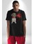 Poodle ve Beagle Sevililer Günü Hediyesi Kadın Erkek Unisex Siyah Organik Baskılı T-Shirt Penye Yüksek Kalite 1