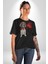 Poodle ve Beagle Sevililer Günü Hediyesi Kadın Erkek Unisex Siyah Organik Baskılı T-Shirt Penye Yüksek Kalite 4