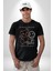Yükseliş Için Kendin Ol Kadın Erkek Unisex Siyah Organik Baskılı T-Shirt Penye Yüksek Kalite 4