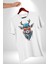 Güneş Gözlüğü Savaşcı Geyik Kadın Erkek Unisex Beyaz Organik Baskılı T-Shirt Penye Yüksek Kalite 3