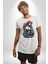 Deniz Kızı Çiçek Kadın Erkek Unisex Beyaz Organik Baskılı T-Shirt Penye Yüksek Kalite 4