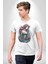 Deniz Kızı Çiçek Kadın Erkek Unisex Beyaz Organik Baskılı T-Shirt Penye Yüksek Kalite 5