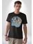 Bluey Kadın Erkek Unisex Siyah Organik Baskılı T-Shirt Penye Yüksek Kalite 2
