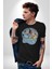 Bluey Kadın Erkek Unisex Siyah Organik Baskılı T-Shirt Penye Yüksek Kalite 4